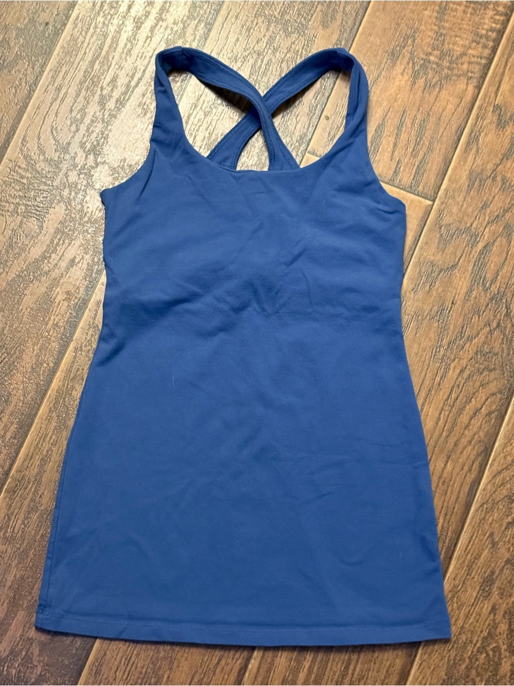 Beyond Yoga Blue Crossback Tank